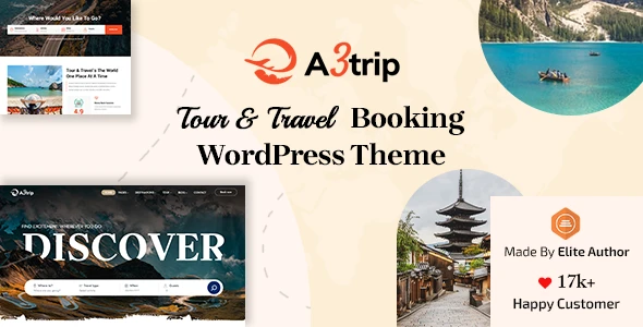 A3trip – Tours &amp; Travels WordPress Theme