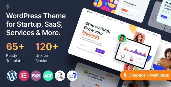 Fastland – Startup &amp; SaaS WordPress Theme