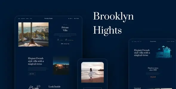 Brooklyn Heights – Private Villa &amp; Hotel Elementor Template Kit
