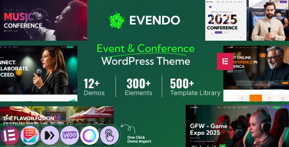 Evendo – Event &amp; Conference WordPress Theme