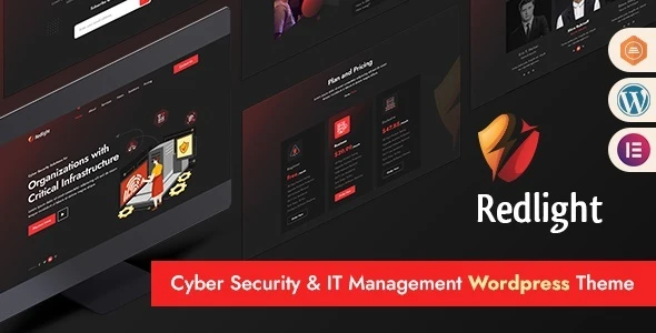 Redlight Cyber Security &amp; IT Management WordPress Theme