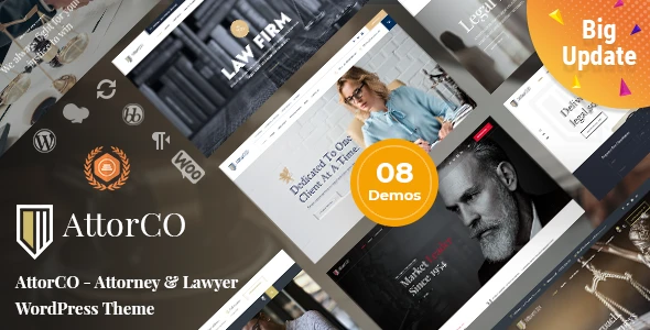 AttorCO – Attorney &amp; Lawyers WordPress Theme