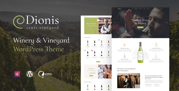 Dionis – Winery &amp; Vineyard WordPress Theme