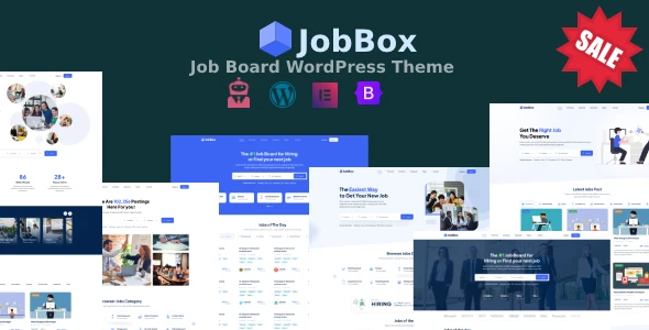 JobBox – Job Board &amp; Career Portal Recruitment Agency WordPress Theme