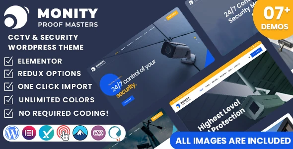 Monity – CCTV &amp; Security WordPress Theme