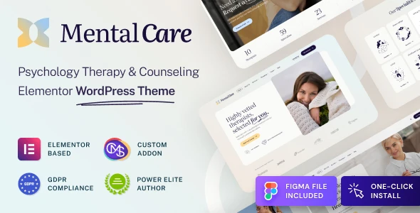 Mental Care – Therapy &amp; Counseling Psychologist WordPress Theme